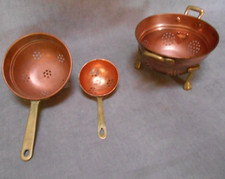 3 égouttoirs Vintage en Cuivre