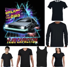 Retour vers le Futur T-Shirt Hommes Flux Condensateur Drôle Rétro 80's Film DMC