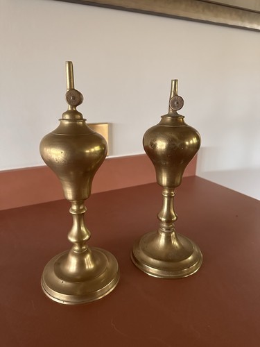 Paire lampes huile - lampes, à