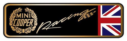 Mini cooper racing sticker - mini,