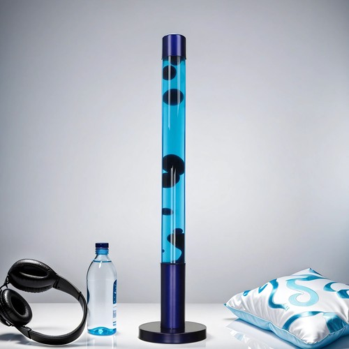 Grande lampe lave bleue - grande,