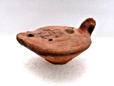 Lampe à huile en terre cuite