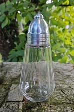 CHRISTOFLE Silver Metal Sugar Bowl Powder Gallia Apollo Ercuis Art Deco XXE 