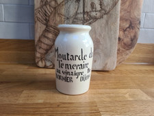 Vintage Mustard Pot "Moutarde du Téméraire Bornier Dijon" No Lid