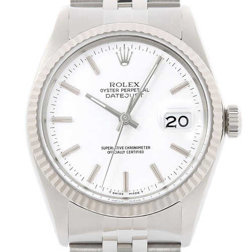 Rolex datejust cadran blanc - rolex,