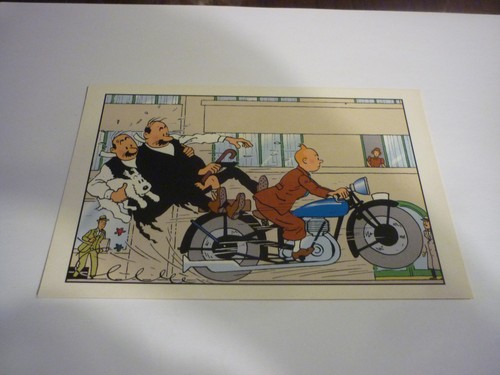 Carte postale 15x10 tintin - postale,