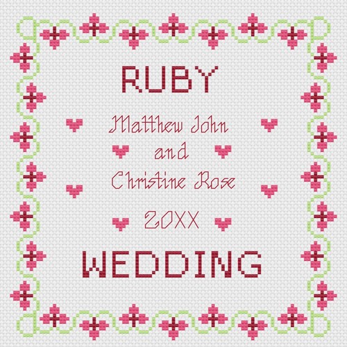 Point croix mariage - point,