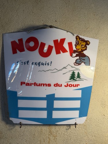 Plaque publicitaire vintage