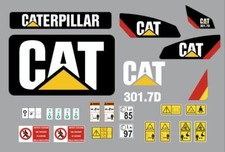 Décalcomanies Compatibles Pour CATERPILLAR 301.7D Kit Adhésif Complet