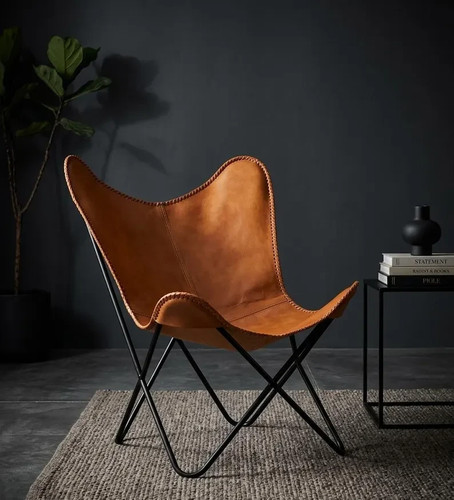 Butterfly chair leather cover - leather,
