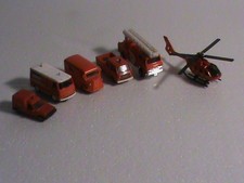lot vehicules POMPIERS HO / 1 CAMION/CAMIONETTES ET HELICOPTERE/ OCC