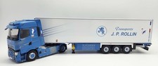 ELIGOR - Camion avec remorque frigo des trnsport J.P. ROLLIN - RENAULT T high...