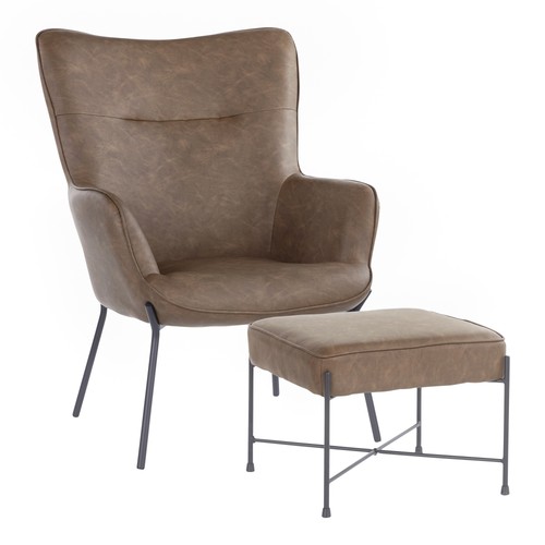 Izzy lounge chair ottoman - lounge, &