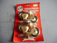 Roulette pivotante   lot de 4 de marque m.p.r vintage  neuf sous blister