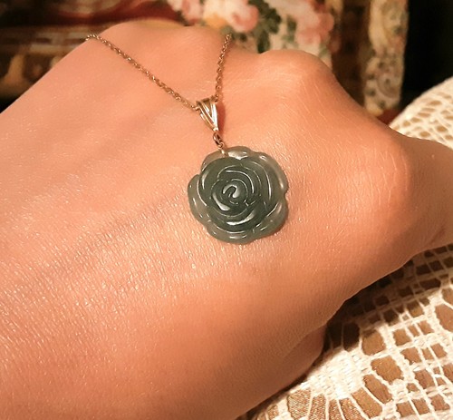 Pendentif jade jaune - jade, et