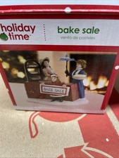Holiday Time Village Collectible Bake Sale With Original Box