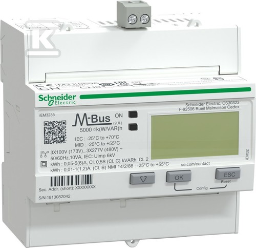 Compteur énergie triphasé - , 5a