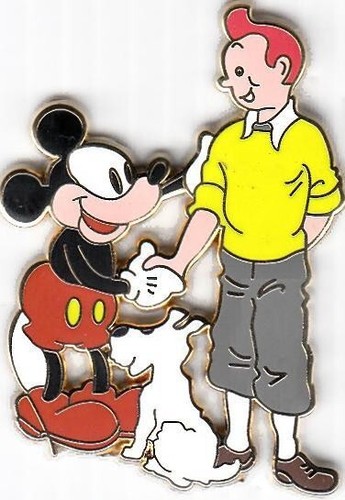 Pin pins tintin mickey - pin's, et