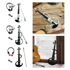 Ensemble de violon électrique silencieux avec étui rigide avec étui de