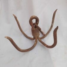 Antique Farm Ranch HAND WROUGHT IRON Butcher Chase Grappin Hook Hanger Tool