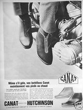 1964 CANAT HUTCHINSON PRESS RELEASE KEEP YOUR BOOTS WARM