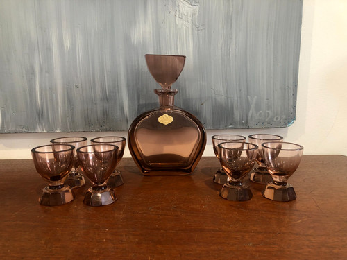 élégant service liqueur - a,