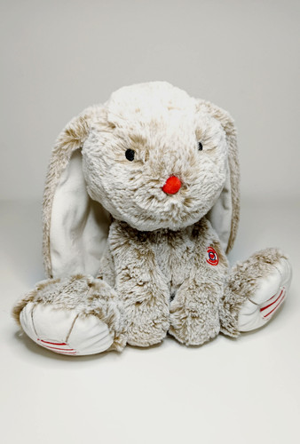 Peluche doudou lapin beige - lapin,