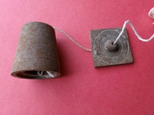 fil à plomb ancien fonte aciérée, TBE