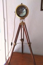 lampe ancienne en laiton phare