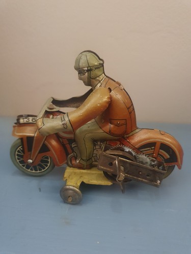 Jouet ancien rare moto huki - jouet,