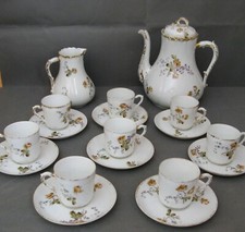 2800* SERVICE A CAFE PORCELAINE CHARLES FIELD HAVILAND LIMOGES CFH GDM.