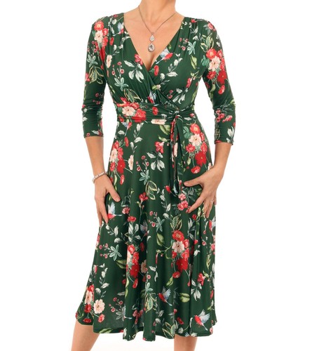 Nouvelle robe florale verte - nouvelle,