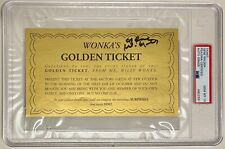 Gene Wilder Signed Willy Wonka's Golden Ticket PSA DNA Graded GEM MT 10