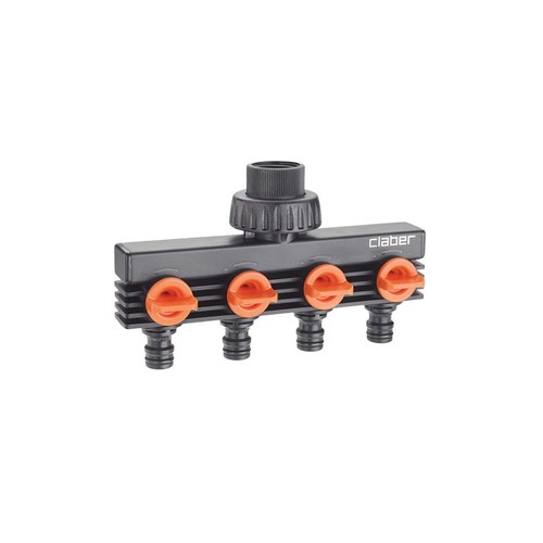 Raccord double robinet voies - 4,