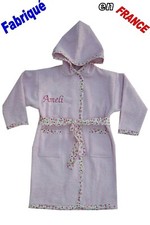 Peignoir enfant prénom brodé