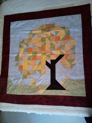 Plaid patchwork fait main - patchwork,