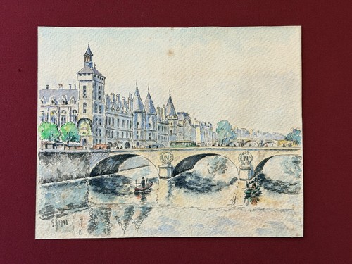 Peinture huile signée 1946 - huile,