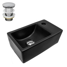Lavabo céramique noir avec