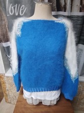 Splendide pull  angora Bleu /