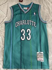 Adult Charlotte Hornets 33 Shirt Top Stitched Vintage S-2XL