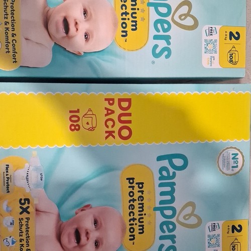 Lot cartons pampers - 2, premium