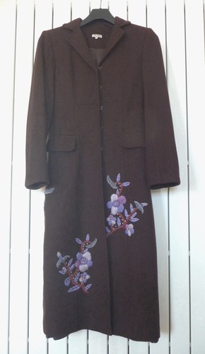 Manteau long marron brun - manteau, marron,