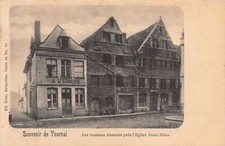 Belgium - TOURNAI (Hainaut) Romanesque houses pr§s the church of Saint-Brice - À l