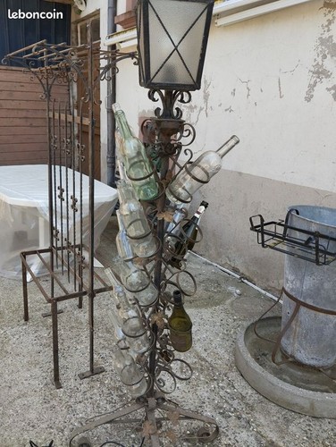 Porte bouteille lampe - porte, et