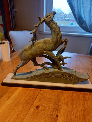 Sculpture ancienne cerf - sculpture,