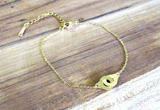 Bracelet acier inoxydable doré menottes