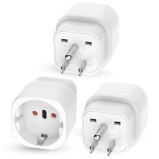 3 Pièces Adaptateur Prise USA Adaptateur Prise Americaine FR 2 Broches vers U...