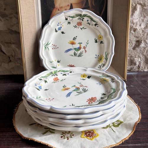 Serie assiettes plates - 6,