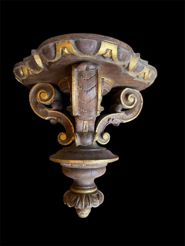 Console murale bois naturel - bois,