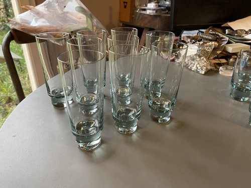 Série grands verres - série, bleu